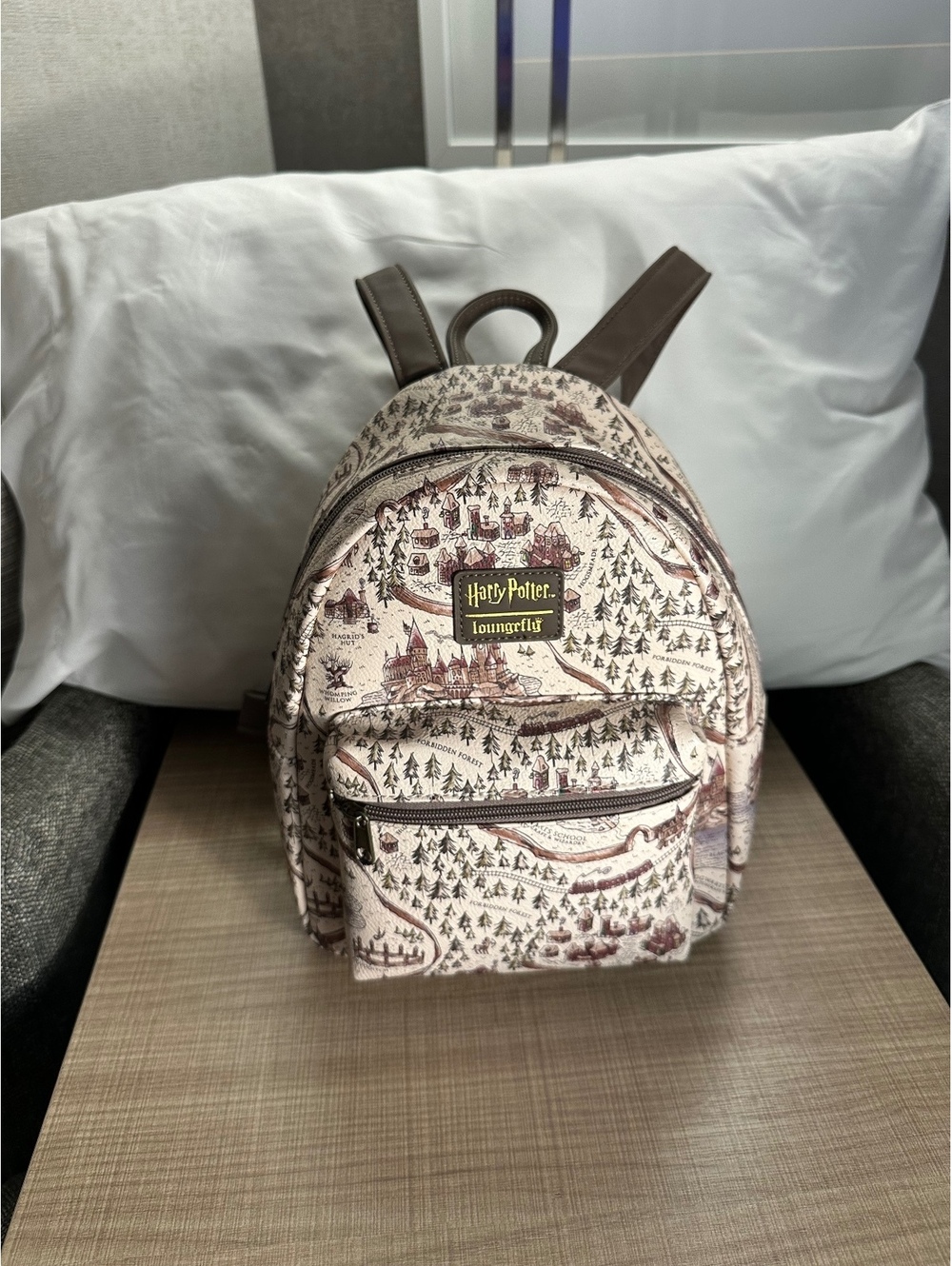 Loungefly Harry Potter Marauder’s Map Mini Backpack Discontinued Hogwarts Rare - Picture 1 of 8